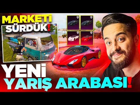 YENİ 500 BASAN YARIŞ ARABASI TUATARA! MARKET MİNİBÜSÜNÜ SÜRDÜK! (KİMSE BİLMİYOR) PUBG Mobile