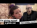 She's giving herself a pixie haircut-  Hairdresser reacts to Hair Fail