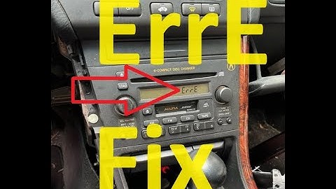 How To Fix and Reset a Honda Radio Code ErrE (Error E Code)
