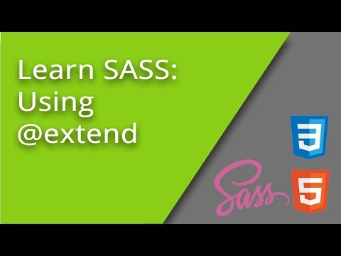 Learn SASS - Using @extend