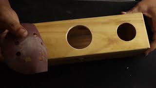 Transformed old scotch wooden box into wireless speaker