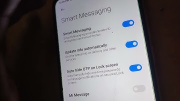 how to enable auto hide OTP on lockscreen feature in Redmi phone