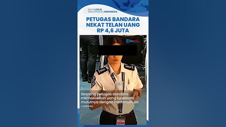 Rekaman CCTV Petugas Bandara Mencuri dengan Menelan Uang Rp 4,6 Juta, Diduga agar Tak Ketahuan