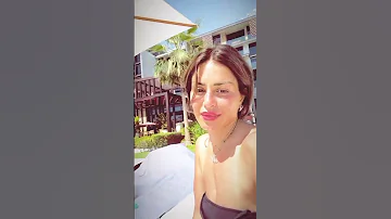 أحدث ظهور لمنة فضالى فى دبى بالمايوه 