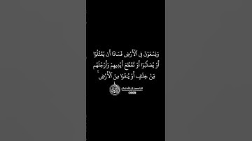 ماهر المعيقلي - سورة المائدة ( برواية حفص عن عاصم ) الأية 33