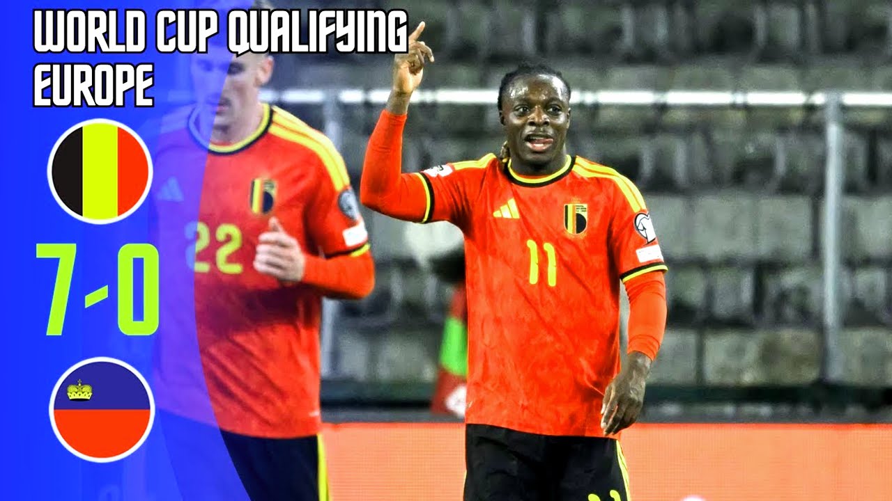 FULL HIGHLIGHT ⚽ Belgium vs Liechtenstein # Football 