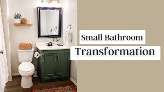 Small Bathroom Transformation | Budget Friendly by Katherine Mallard 1,080 views 3 years ago 8 minutes, 17 seconds