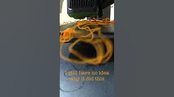 I have no idea what happened this time. #3dprinting #3dprint #fail #spaghetti #mess