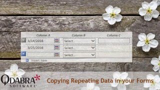Copying Repeating Data in Your Forms: Qdabra Webinar