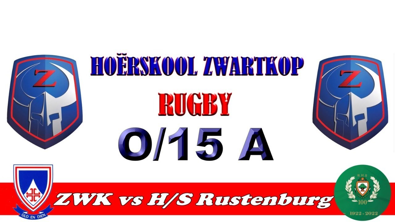 RUGBY SATERDAG, 04 JUNIE 2022 – ZWARTKOP vs H/S Rustenburg - YouTube