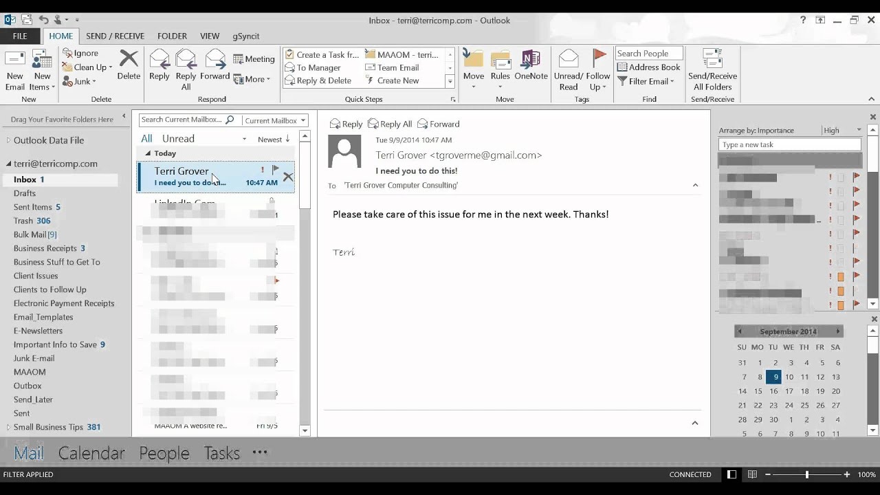 use outlook to create a prioritized task list from emails youtube