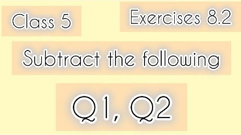 5th class | Chapter 8| Length Subtraction Exercise 8.2