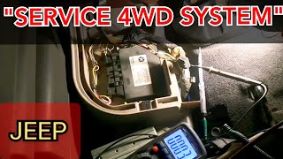 Jeep Commander на приборке горит надпись "SERVICE 4WD SYSTEM". Сканер не видит блок FDCM, нет связи