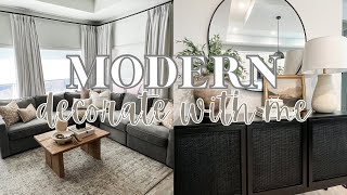 MODERN &amp; MINIMAL DECORATE WITH ME 2023 | Ways to make your home feel high end