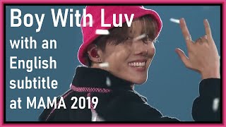 BTS (방탄소년단) Boy With Luv live MAMA 2019 [ENG SUB] [Full HD]