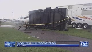 4 hurt as tornado hits Outer Banks; NC man dies when truck flips on bridge