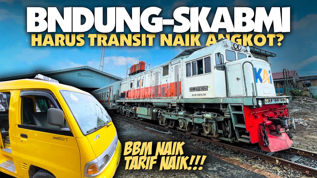 BANDUNG SUKABUMI NAIK KERETA HARUS TRANSIT NAIK ANGKOT?! Eps.9 Keliling Jawa Naik Kereta