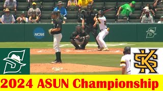 Stetson vs Kennesaw State Baseball Highlights, 2024 ASUN Championship Game