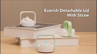 Everich ODM Detachable Lid with Straw for Wholesale #waterbottle #manufacturer #wholesale