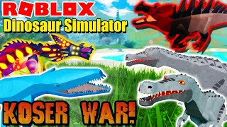 Roblox Dinosaur Simulator - KOSER War! Battle Against HACKERS!?