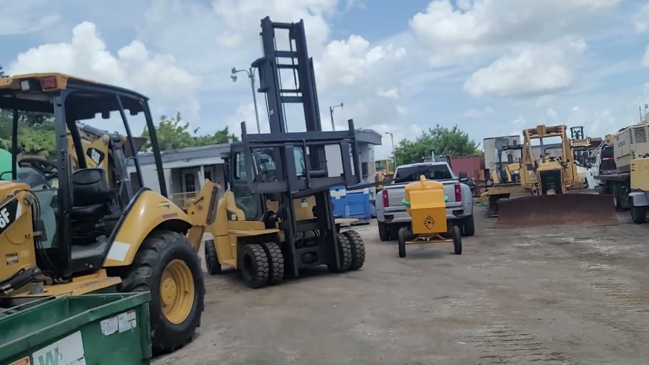 2015 Cat DP70N 15k forklift at Big Yellow Steel YouTube