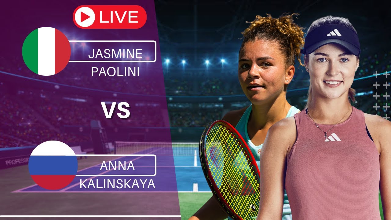WTA LIVE JASMINE PAOLINI VS ANNA KALINSKAYA WTA DUBAI OPEN 2024 TENNIS