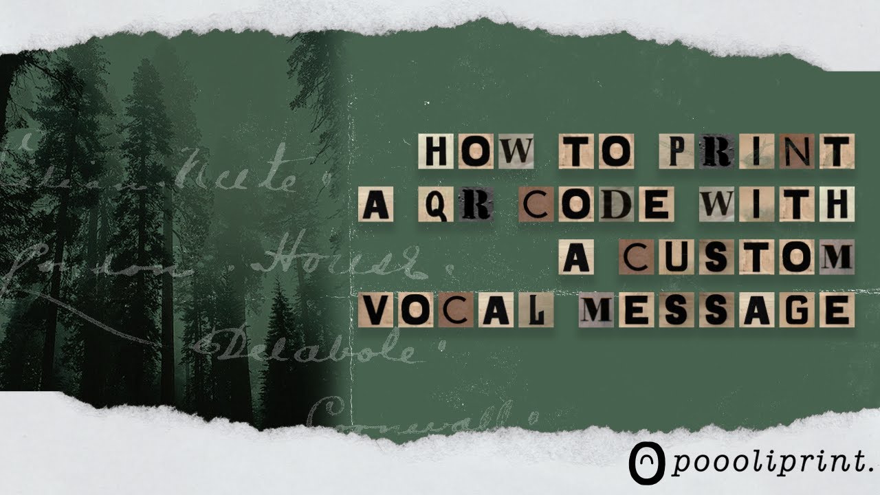 Poooliprint® APP - How to print a QR code with a custom voice message ...