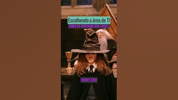 É assim que você escolhe a área em TI