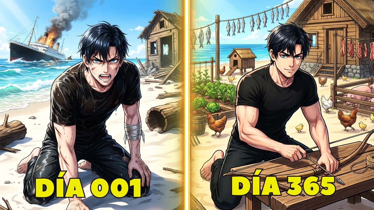 Atrapado en una Isla de Asesinos, Construyó una Fortaleza y se Volvió Imparable