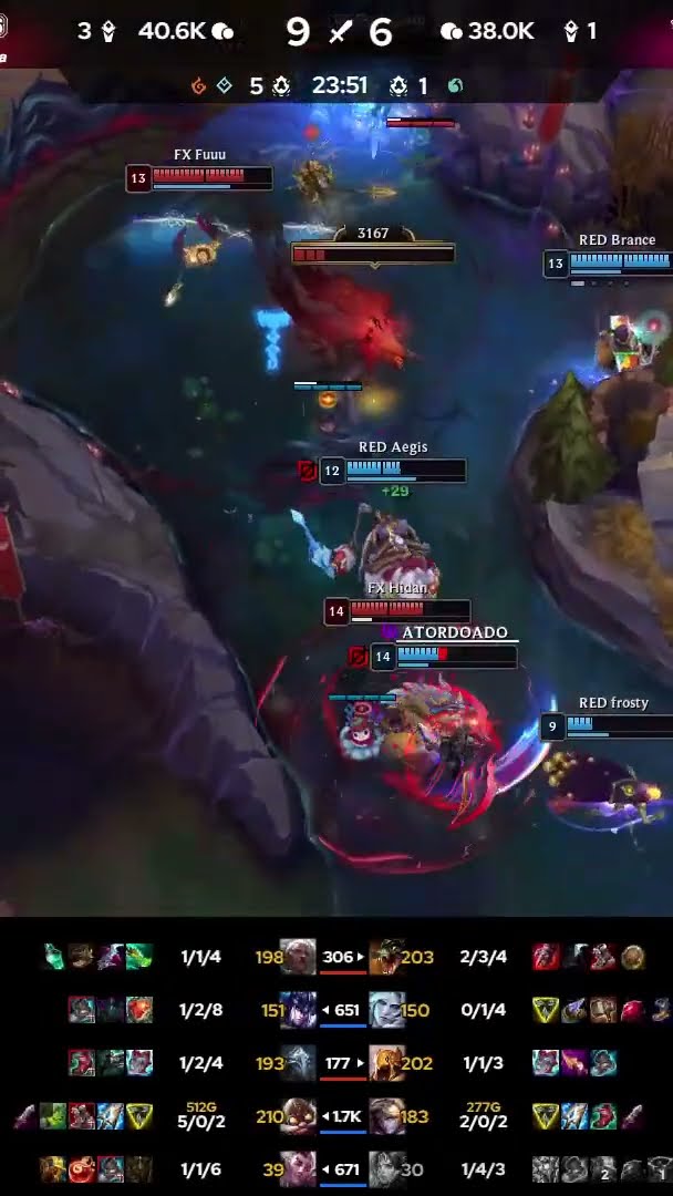 A RED Kalunga tinha o domínio do jogo, mas o Fluxo W7M se defende bem #LTASul