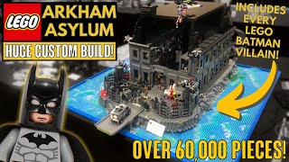 Massive LEGO ARKHAM ASYLUM MOC! - Every Batman Villain Break-Out Scene