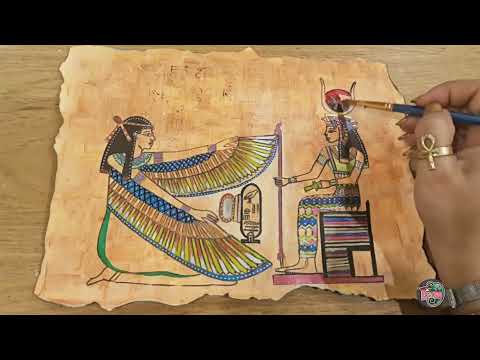 لوحة فرعونية لمصر القديمة