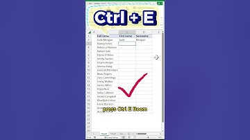 how to auto populate cells with data in Microsoft Excel using keyboard shortcuts. flash fill feature