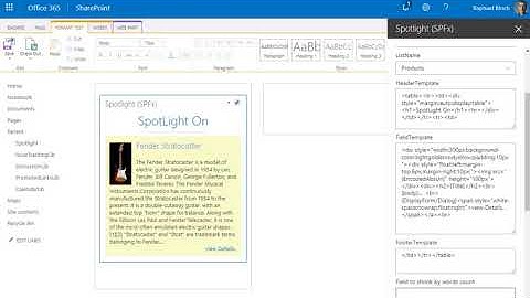 Office 365 / SharePoint Online Spotlight WebPart - Bitalus.com