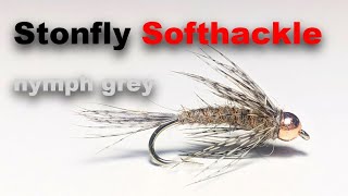 Fly Tying Tutorial: Stonfly Soft Hackle Nymph  Grey | Ultimate Nymphing Patterns