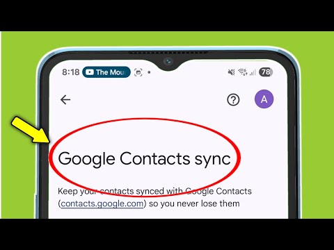 Google Contacts sync in Google Account Settings