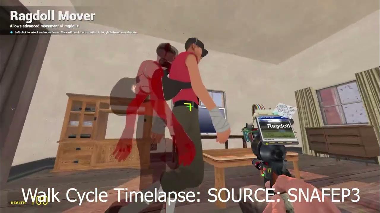 GMod Animation Tutorial 01 Walk Cycles Timelapse YouTube