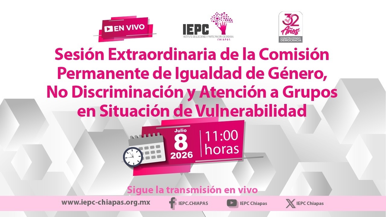 Sesión de la Comisión Permanente de Igualdad de Género, No Disc. y AGSV