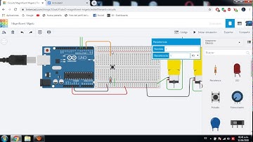 simulador tinkercad y arduino (motor y pulsador)