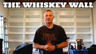 DIY Speakeasy Wall for My Whiskey Collection #whiskey #bourbon #speakeasy