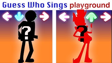 FNF Character Test | Gameplay VS My Playground | Guess Who Sings