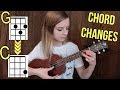 How to practice chord changes on ukulele! (faster and smoother transitions)