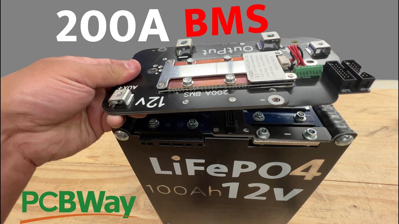 200A BMS for 12v A123 LiFePO4 batteris at JAG35 - YouTube