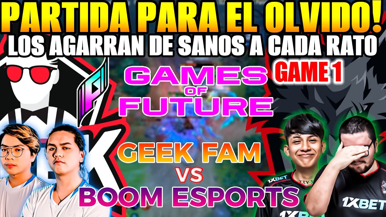 😲PAKAZS DEBUTA EN RUSIA🔥 BOOM ESPORTS vs GEEK FAM[Game 1] Games of the Future 2024