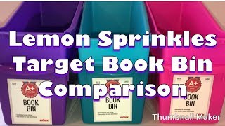 Storage BOOK BIN COMPARISON Target Dollar Spot vs Back to School Bins