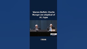 Warren Buffett, Charlie Munger are skeptical of A.I. hype #Shorts