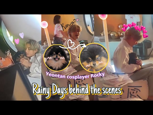 V of BTS and Yeontan give artistic touch in the cozy 'Rainy Days