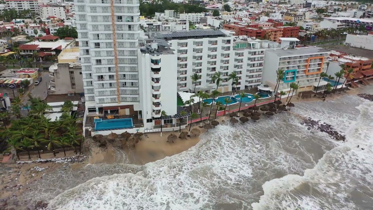 10132021 Mazatlan, Mx Hurricane Pamela damage and flooding from drone