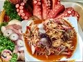 ส้มตําปลาหมึกยักต์สด ทาโกะญี่ปุ่น กินแซบๆอร่อยสะใจ ป้าแป๋วชวนชิม Japanese Tako