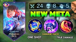 GUINEVERE NEW META DAMAGE BUILD 2024!! ( Guinevere best build 2024 )